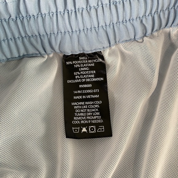 Todd Snyder Swim Trunks Men's Size Large Elastic Waist 5" Inseam Beach Blue NWT - Picture 7 of 9